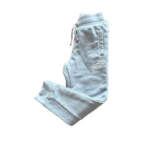 Puma Light Blue Jogger Sweatpants Kids Size 6 Athleisure